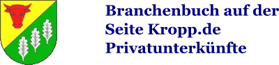 Branchenbuch auf derSeite Kropp.dePrivatunterkünfte
